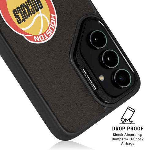 NBA Houston Rockets Retro Palms Galaxy S25 Ultra Kickstand Case