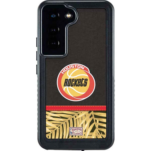 NBA Houston Rockets Retro Palms Galaxy S24 Waterproof Case