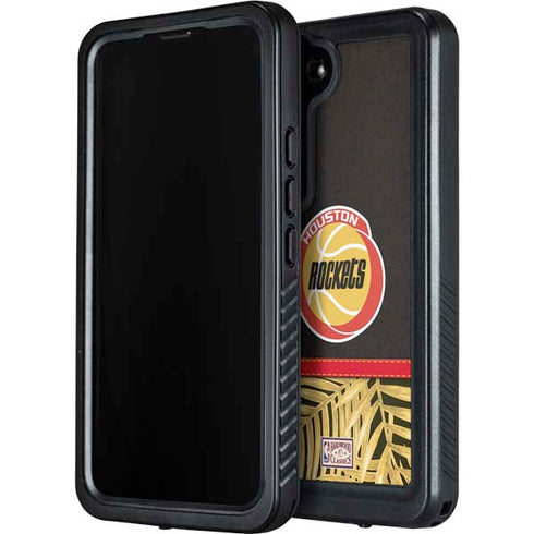 NBA Houston Rockets Retro Palms Galaxy S24 Waterproof Case