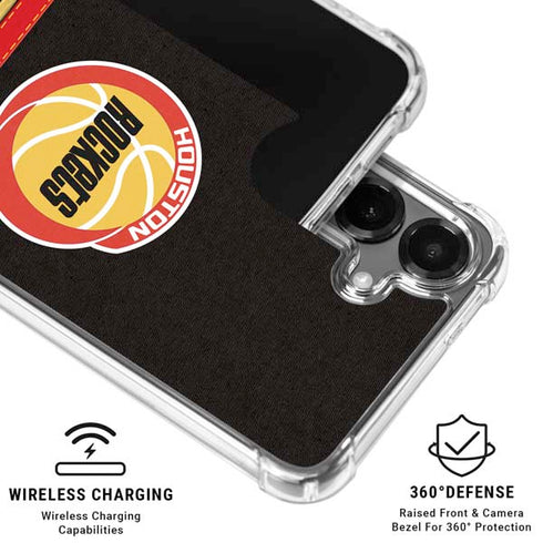 NBA Houston Rockets Retro Palms Galaxy S26 Plus Clear Case
