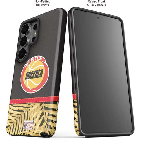 NBA Houston Rockets Retro Palms Galaxy S26 Ultra Impact Case