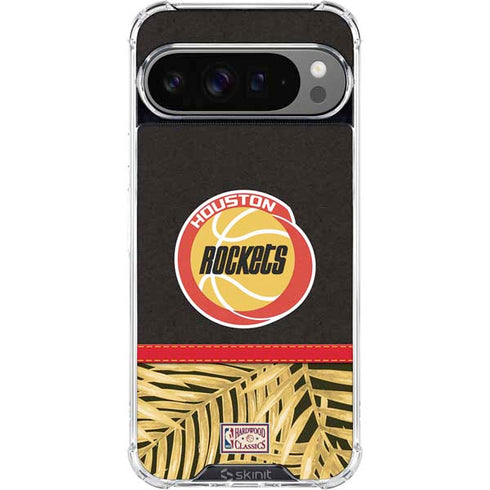 NBA Houston Rockets Retro Palms Google Pixel 10 Pro XL Clear Case