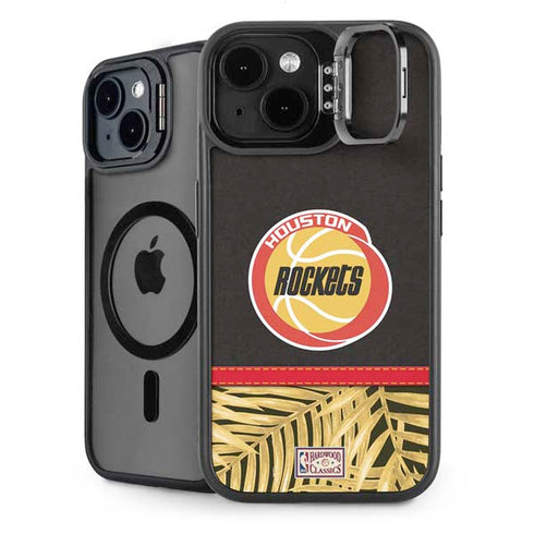 NBA Houston Rockets Retro Palms iPhone 15 Plus Kickstand Case