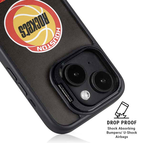NBA Houston Rockets Retro Palms iPhone 15 Plus Kickstand Case