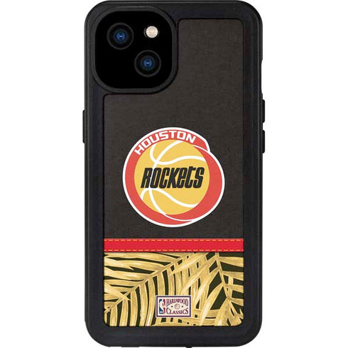 NBA Houston Rockets Retro Palms iPhone 15 Plus Waterproof Case