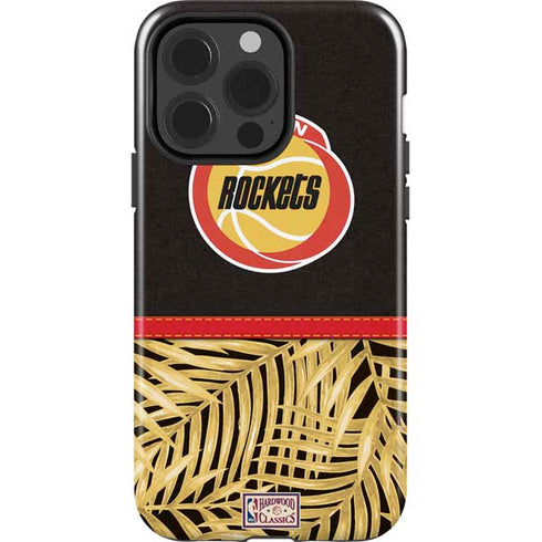 NBA Houston Rockets Retro Palms iPhone 15 Pro Impact Case