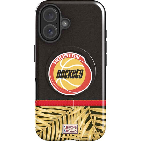 NBA Houston Rockets Retro Palms iPhone 16 Magsafe Impact Case