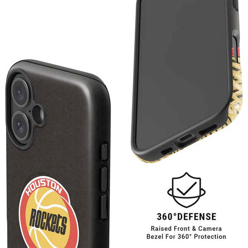 NBA Houston Rockets Retro Palms iPhone 16 Magsafe Impact Case