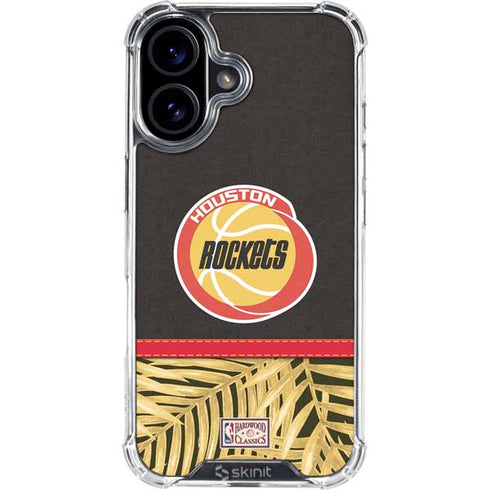 NBA Houston Rockets Retro Palms iPhone 16 Plus Clear Case