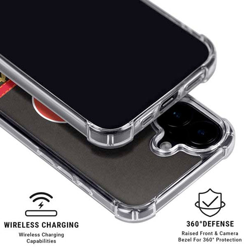 NBA Houston Rockets Retro Palms iPhone 16 Plus Clear Case