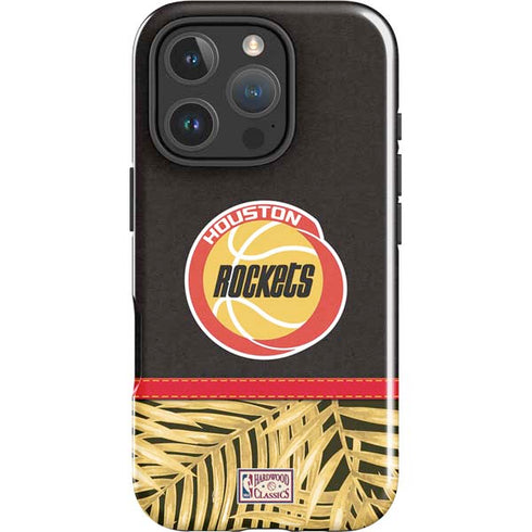 NBA Houston Rockets Retro Palms iPhone 16 Pro Impact Case