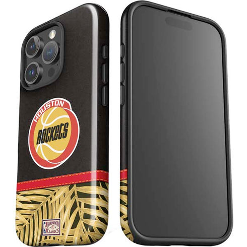 NBA Houston Rockets Retro Palms iPhone 16 Pro Impact Case