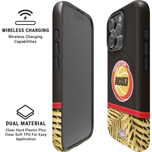 NBA Houston Rockets Retro Palms iPhone 16 Pro Magsafe Impact Case