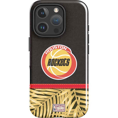 NBA Houston Rockets Retro Palms iPhone 16 Pro Max Impact Case