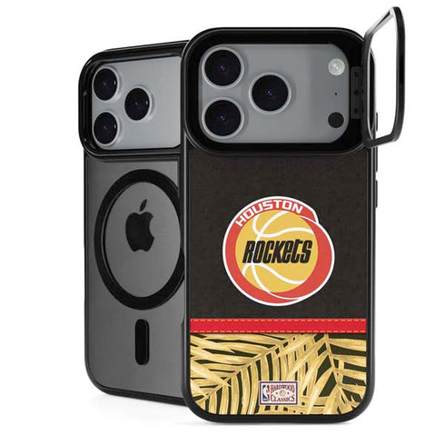 NBA Houston Rockets Retro Palms iPhone 18 Pro Kickstand Case
