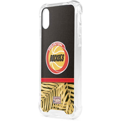 NBA Houston Rockets Retro Palms iPhone XS Clear Case