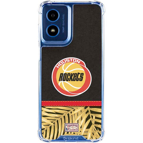 NBA Houston Rockets Retro Palms Moto G Play 4G (2024) Clear Case