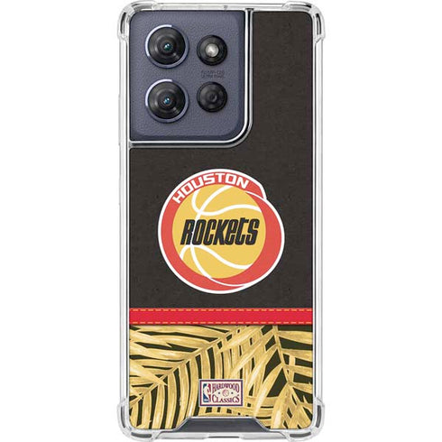 NBA Houston Rockets Retro Palms Moto G Play 5G (2025) Clear Case