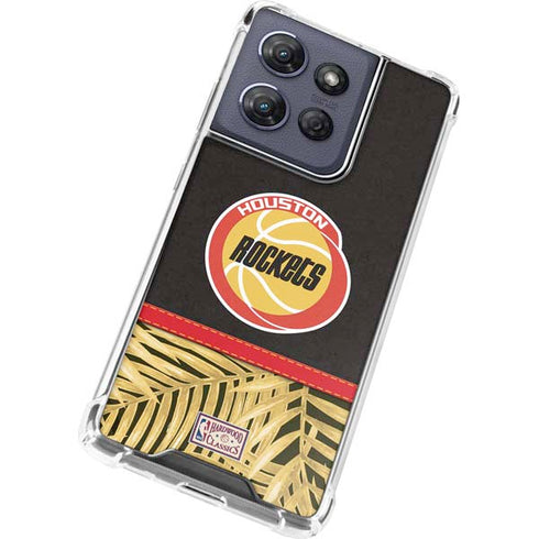 NBA Houston Rockets Retro Palms Moto G Play 5G (2025) Clear Case