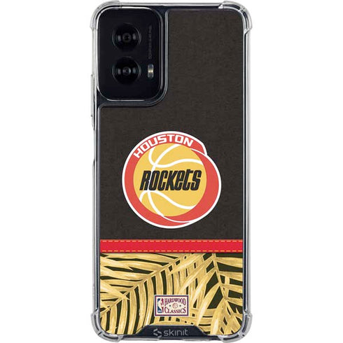 NBA Houston Rockets Retro Palms Moto G Power 5G (2024) Clear Case