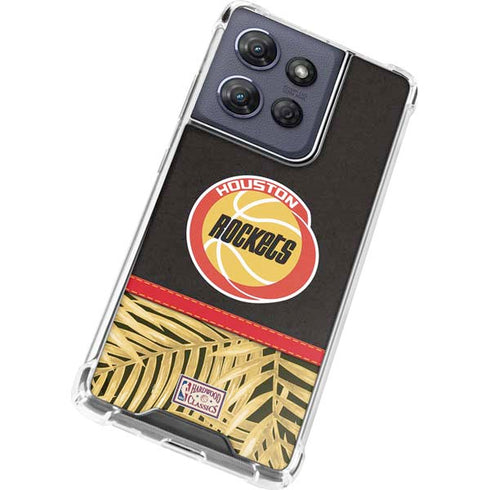 NBA Houston Rockets Retro Palms Moto G Stylus 5G (2025) Clear Case