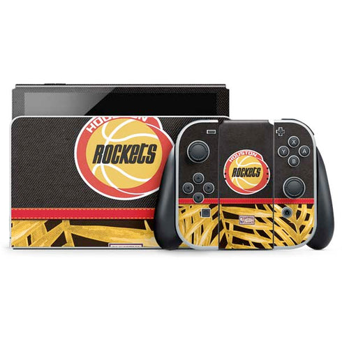 NBA Houston Rockets Retro Palms Nintendo Skins