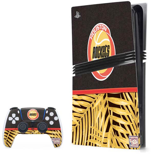 NBA Houston Rockets Retro Palms PlayStation PS5 Skins