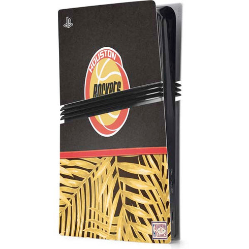 NBA Houston Rockets Retro Palms PS5 Pro Console Skin