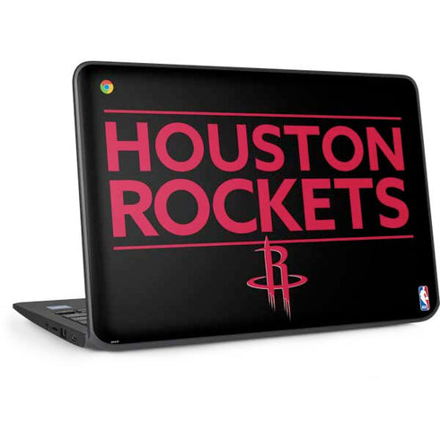 NBA Houston Rockets Standard - Black HP Chromebook Skin