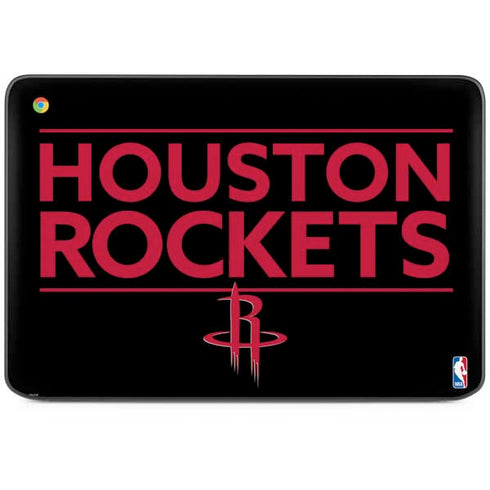 NBA Houston Rockets Standard - Black HP Chromebook Skin