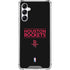NBA Houston Rockets Standard - Black Gabb Phone 4 Clear Case