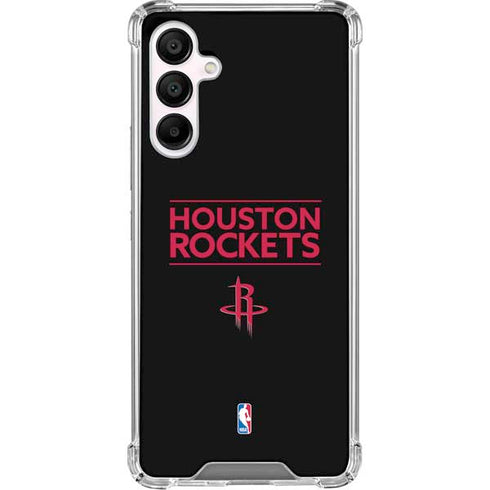 NBA Houston Rockets Standard - Black Galaxy A16 5G Clear Case