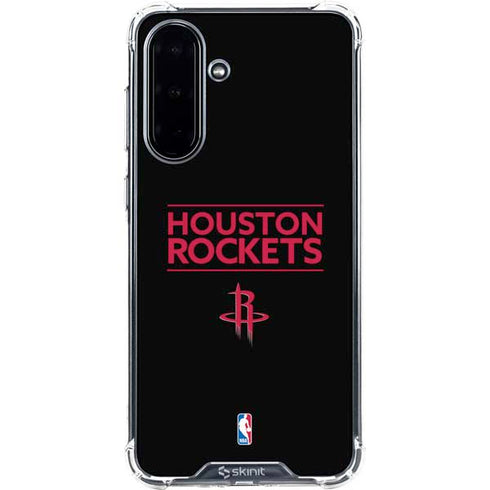 NBA Houston Rockets Standard - Black Galaxy A36 5G Clear Case