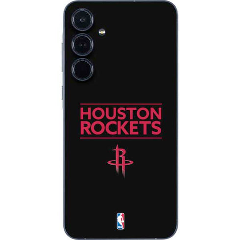 NBA Houston Rockets Standard - Black Galaxy A55 5G Skin