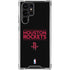 NBA Houston Rockets Standard - Black Galaxy S23 Ultra Clear Case