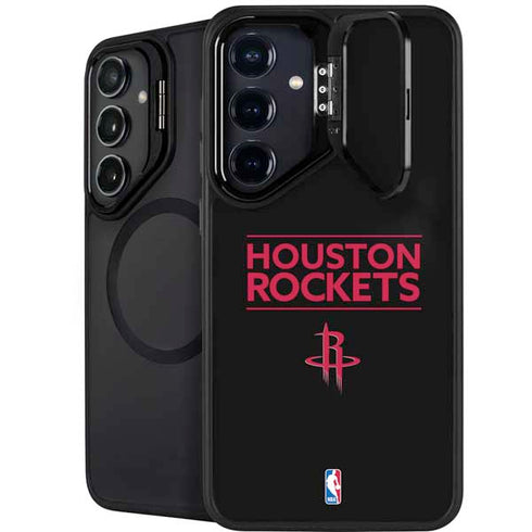 NBA Houston Rockets Standard - Black Galaxy S24 FE Kickstand Case