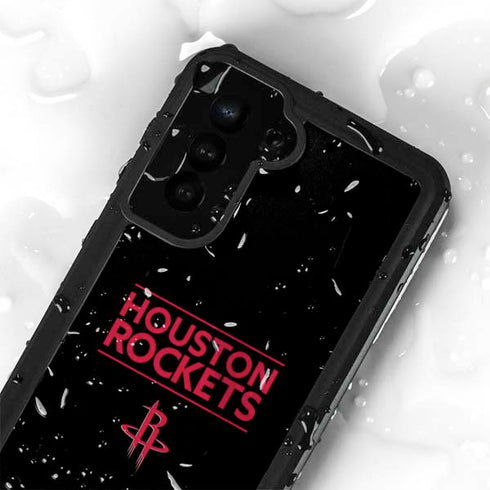 NBA Houston Rockets Standard - Black Galaxy S24 Plus Waterproof Case