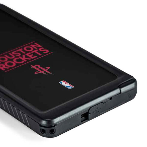 NBA Houston Rockets Standard - Black Galaxy S24 Ultra Waterproof Case