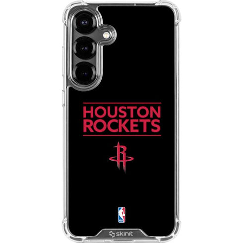 NBA Houston Rockets Standard - Black Galaxy S26 Clear Case
