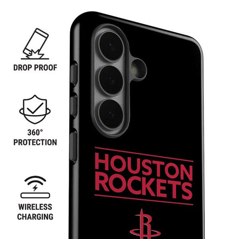NBA Houston Rockets Standard - Black Galaxy S26 Impact Case