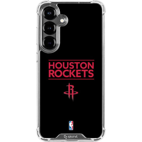 NBA Houston Rockets Standard - Black Galaxy S26 Plus Clear Case
