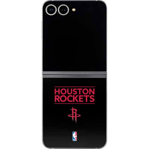 NBA Houston Rockets Standard - Black Galaxy Z Flip6 Skin