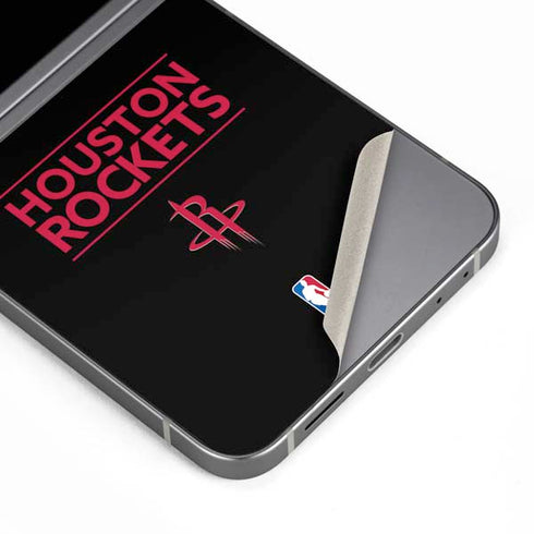 NBA Houston Rockets Standard - Black Galaxy Z Flip6 Skin