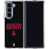 NBA Houston Rockets Standard - Black Galaxy Z Fold5 5G Clear Case