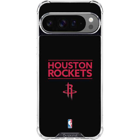NBA Houston Rockets Standard - Black Google Pixel 10 Pro XL Clear Case