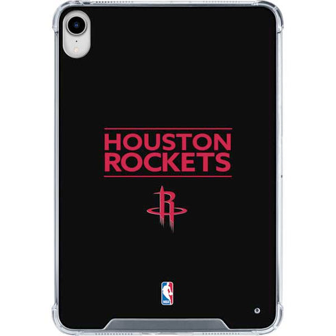 NBA Houston Rockets Standard - Black iPad 11th Gen (2025) Clear Case
