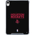 NBA Houston Rockets Standard - Black iPad 11th Gen (2025) Clear Case