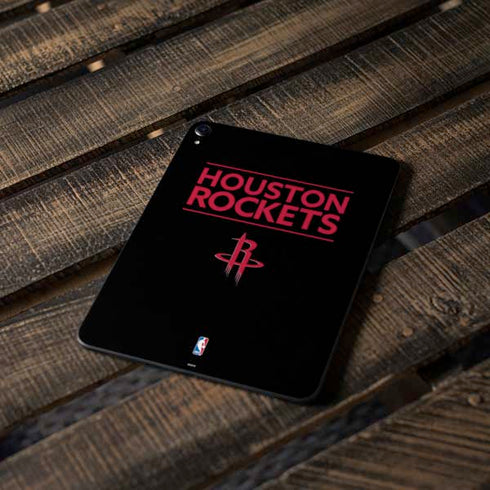 NBA Houston Rockets Standard - Black Apple iPad Pro Skin