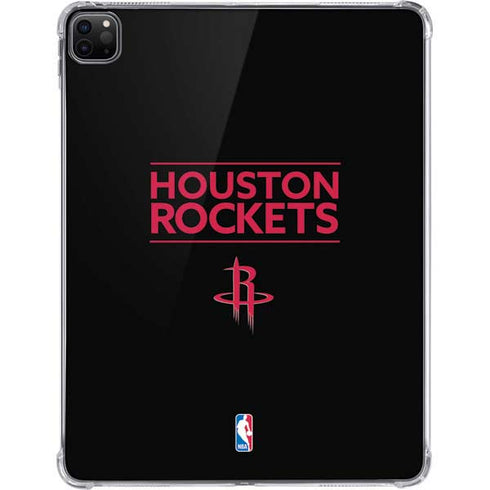 NBA Houston Rockets Standard - Black iPad Pro 11in (2024) Clear Case