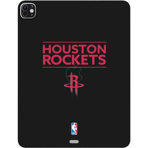 NBA Houston Rockets Standard - Black iPad Pro 13in M4 (2024) Skin
